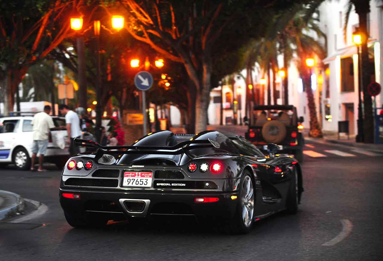 koenigsegg ccxr trevita noche